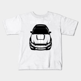 Mustang GT350 2015-2017 - White lines Kids T-Shirt